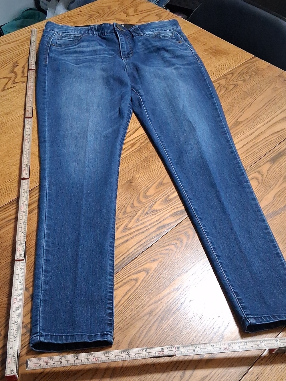 DEMOCRACY Jeans Womens 10 BLUE DENIM Preowned AB TECHNOLOGY Dark SKINNY ??